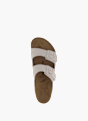 Birkenstock Flache Pantolette Creme 92664 3