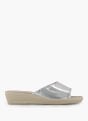 Wellness Flache Pantolette Silber 92758 2