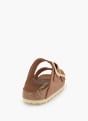 Birkenstock Flache Pantolette Cognac 93892 4
