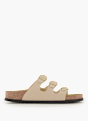 Birkenstock Flache Pantolette Creme 95557 2