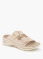 Skechers Flache Pantolette Creme 95784 1
