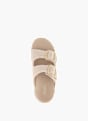 Skechers Flache Pantolette Creme 95784 4