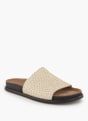 Vagabond Flache Pantolette Creme 96043 1