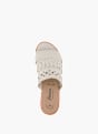 Sioux Flache Pantolette Weiss 96272 3
