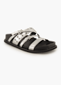 NEWD Flache Pantolette Silber 96320 1