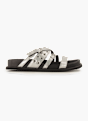 NEWD Flache Pantolette Silber 96320 2