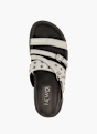 NEWD Flache Pantolette Silber 96320 3