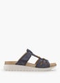 Wellness Offener Hausschuh Blau 96338 2