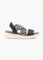 Graceland Sandále čierna 4983 1