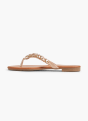 Graceland Sandal med tå-split Beige 4184 2