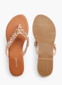 Graceland Sandal med tå-split Beige 4184 3