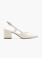 Graceland Slingback salonarji Umazano bela 6414 1