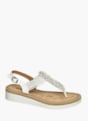 Graceland Žabkové sandále biela 21226 1