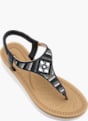 Graceland Žabkové sandále čierna 26309 2
