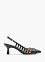 Catwalk Slingback salonarji Črna 14667 1